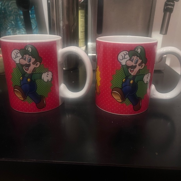 Mario Luigi Yoshi Mugs, Set of Two, new without packaging! - Picture 2 of 8